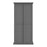 Parisian 2 Door Wardrobe in Matt Grey - The Furniture Mega Store 