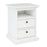 Parisian 2 Drawer Bedside in White - The Furniture Mega Store 