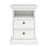 Parisian 2 Drawer Bedside in White - The Furniture Mega Store 