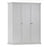 Parisian 3 Door Triple Wardrobe in White - The Furniture Mega Store 