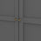 Parisian 3 Door Triple Wardrobe in Matt Grey - The Furniture Mega Store 