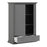 Parisian 2 Door 1 Drawer & 2 Shelves Wardrobe in Matt Grey - The Furniture Mega Store 