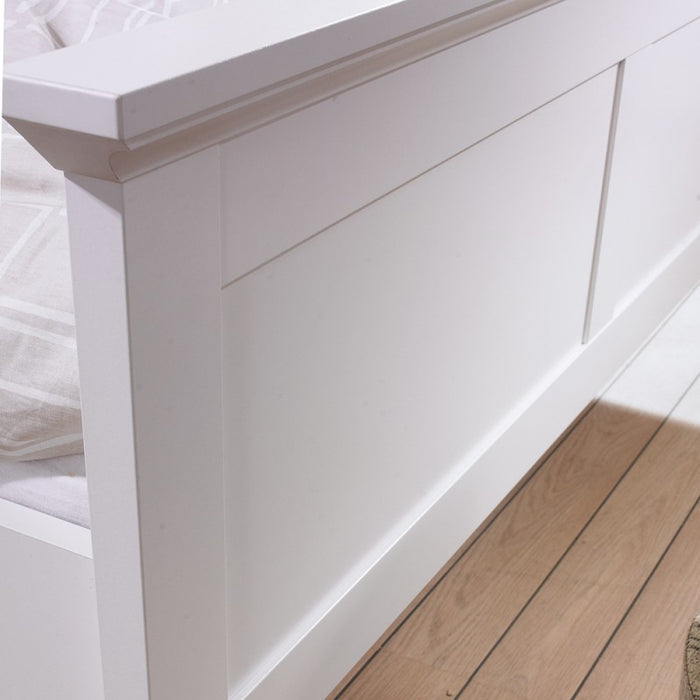 Parisian Double Bed 4ft6 in White - The Furniture Mega Store 