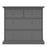 Parisian Chest of 4 Drawers in Matt Grey - The Furniture Mega Store 