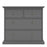 Parisian Chest of 4 Drawers in Matt Grey - The Furniture Mega Store 