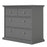 Parisian Chest of 4 Drawers in Matt Grey - The Furniture Mega Store 