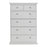 Parisian Chest of 6 Drawers in White - The Furniture Mega Store 