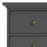 Parisian Chest of 4 Drawers in Matt Grey - The Furniture Mega Store 