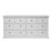 Parisian Chest of 8 Drawers in White - The Furniture Mega Store 