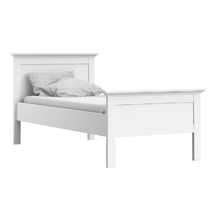 Parisian Single Bed in White - The Furniture Mega Store 