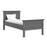 Parisian Single Bed in Matt Grey - The Furniture Mega Store 