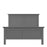 Parisian King Size 5ft Bed in Matt Grey - The Furniture Mega Store 