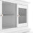 Parisian TV Unit 2 Doors 1 Shelf in White - The Furniture Mega Store 