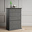 Parisian Chest of 6 Drawers in Matt Grey - The Furniture Mega Store 