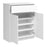 Naiah Sideboard 1 Drawer 2 Doors in White High Gloss - The Furniture Mega Store 