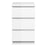 Naiah Bedside - 3 Drawer in White High Gloss - The Furniture Mega Store 