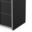 Verona Sliding Wardrobe 180cm in Black Matt with Black Matt Doors & 2 Shelves - The Furniture Mega Store 