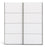 Verona Sliding Wardrobe 180cm in White with White Doors with 2 Shelves - The Furniture Mega Store 