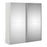 Verona Sliding Wardrobe 180cm in White with Mirror Doors with 2 Shelves - The Furniture Mega Store 