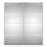 Verona Sliding Wardrobe 180cm in White with Mirror Doors with 2 Shelves - The Furniture Mega Store 
