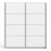 Verona Sliding Wardrobe 180cm in Oak with White Doors with 2 Shelves - The Furniture Mega Store 