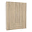 Space 4 Door 3 Drawer Wardrobe - Oak - The Furniture Mega Store 