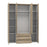 Space 4 Door 3 Drawer Wardrobe - Oak - The Furniture Mega Store 