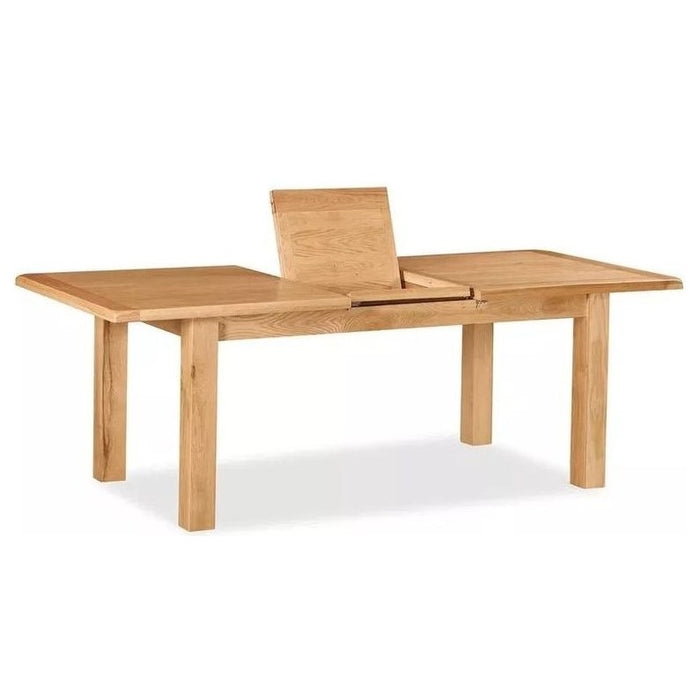 Sailsbury Solid Oak Large Extendable Dining Table - 180cm To 230cm - The Furniture Mega Store 