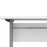 Pria Height Adjustable Electric Control Desk 150cm - White & Silver Grey steel Legs - The Furniture Mega Store 