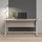Pria Height Adjustable Electric Control Desk 150cm - White & White Legs - The Furniture Mega Store 