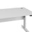 Pria Height Adjustable Electric Control Desk 150cm - White & White Legs - The Furniture Mega Store 