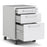 Mobile file cabinet in White - The Furniture Mega Store 