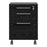 Mobile file cabinet in Black woodgrain - The Furniture Mega Store 