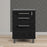 Mobile file cabinet in Black woodgrain - The Furniture Mega Store 