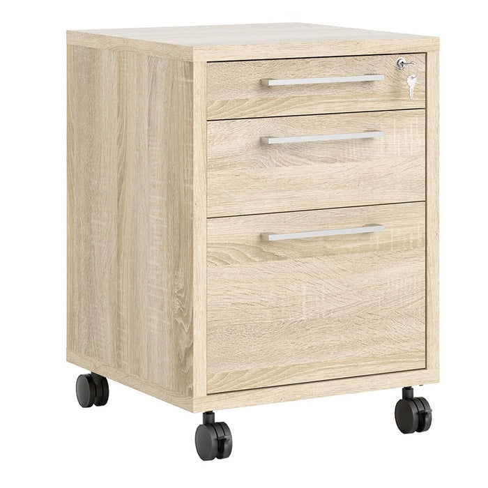 Mobile file cabinet in Oak - The Furniture Mega Store 