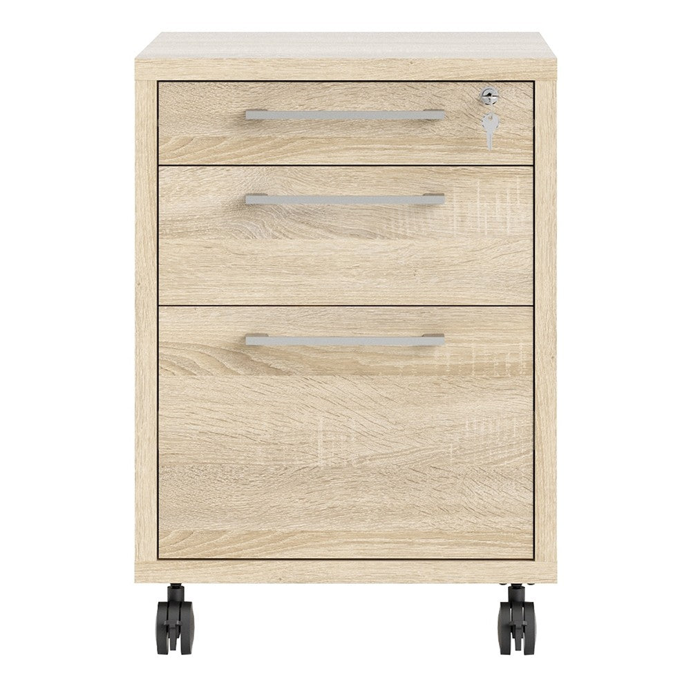 Mobile file cabinet in Oak - The Furniture Mega Store 