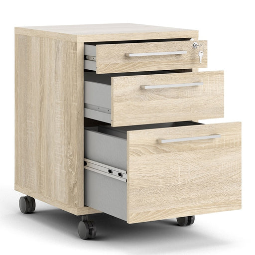 Mobile file cabinet in Oak - The Furniture Mega Store 