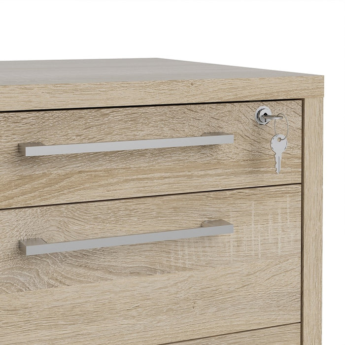 Mobile file cabinet in Oak - The Furniture Mega Store 