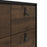 Rena 6 Drawer Chest Of Drawers - Matt Black & Walnut - The Furniture Mega Store 