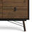 Rena 6 Drawer Chest Of Drawers - Matt Black & Walnut - The Furniture Mega Store 