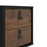 Rena 2 Drawer Bedside cabinet - Matt Black & Walnut - The Furniture Mega Store 