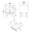 Rena 2 Drawer Bedside cabinet - Matt Black & Walnut - The Furniture Mega Store 