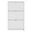 Shoe Cabinet 3 Compartments in White - The Furniture Mega Store 