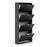 Shoe Cabinet 4 Door Matt Black - The Furniture Mega Store 