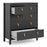 Barcelona 2/3 Chest Of Drawers - Matt Black - The Furniture Mega Store 