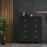 Barcelona 2/3 Chest Of Drawers - Matt Black - The Furniture Mega Store 