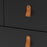 Barcelona 2/3 Chest Of Drawers - Matt Black - The Furniture Mega Store 