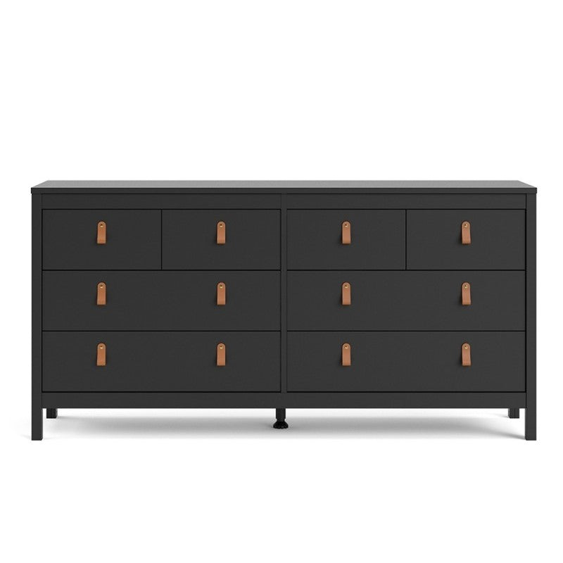 Barcelona Double dresser 4 4 drawers Matt Black