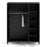 Barcelona 3 Door Wardrobe - Matt Black - The Furniture Mega Store 