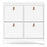 Barcelona Shoe cabinet 4 compartments - White - The Furniture Mega Store 